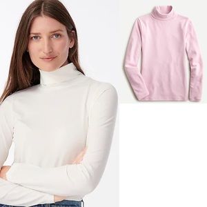 J. Crew Tissue Turtleneck In Lilac